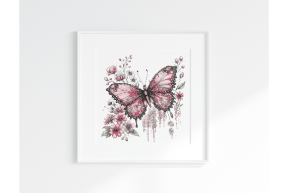 Butterfly Cross Stitch Pattern: Boutique Sweatshirt Review