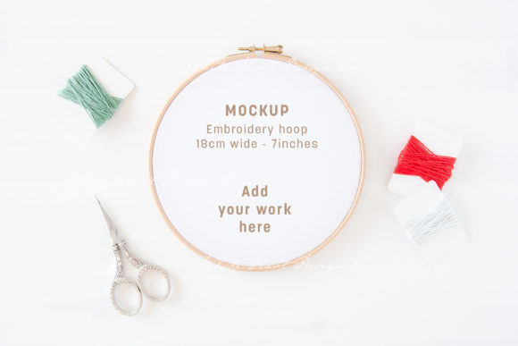 Christmas Embroidery Hoop Mockup Review