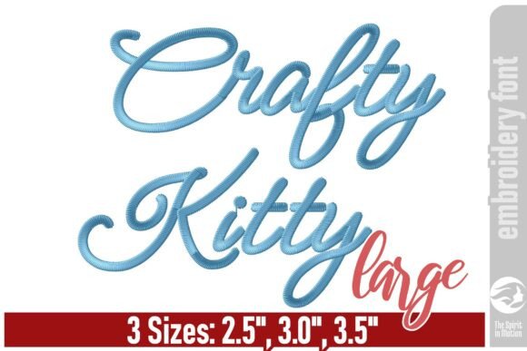 Crafty Kitty Embroidery Font: Large Review