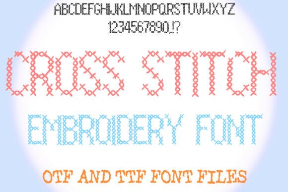 Cross Stitch Embroidery: A Craft Fair Font Review