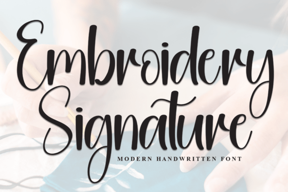 Embroidery Signature: A Holiday Font Review