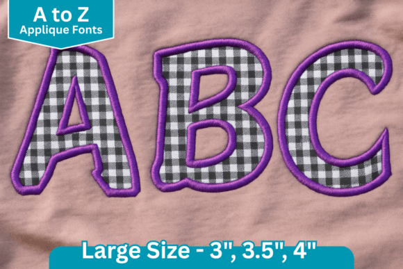 Joyful Curve Applique Embroidery Font Review