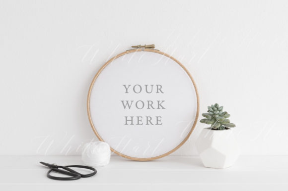 Reviewing the 18cm Embroidery Hoop Mockup