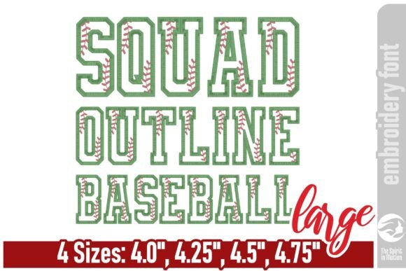 Squad Outline Baseball Font: A Holiday Design Review