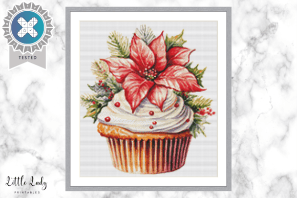 Xmas Cupcake Cross Stitch Pattern PDF: A Designer Review